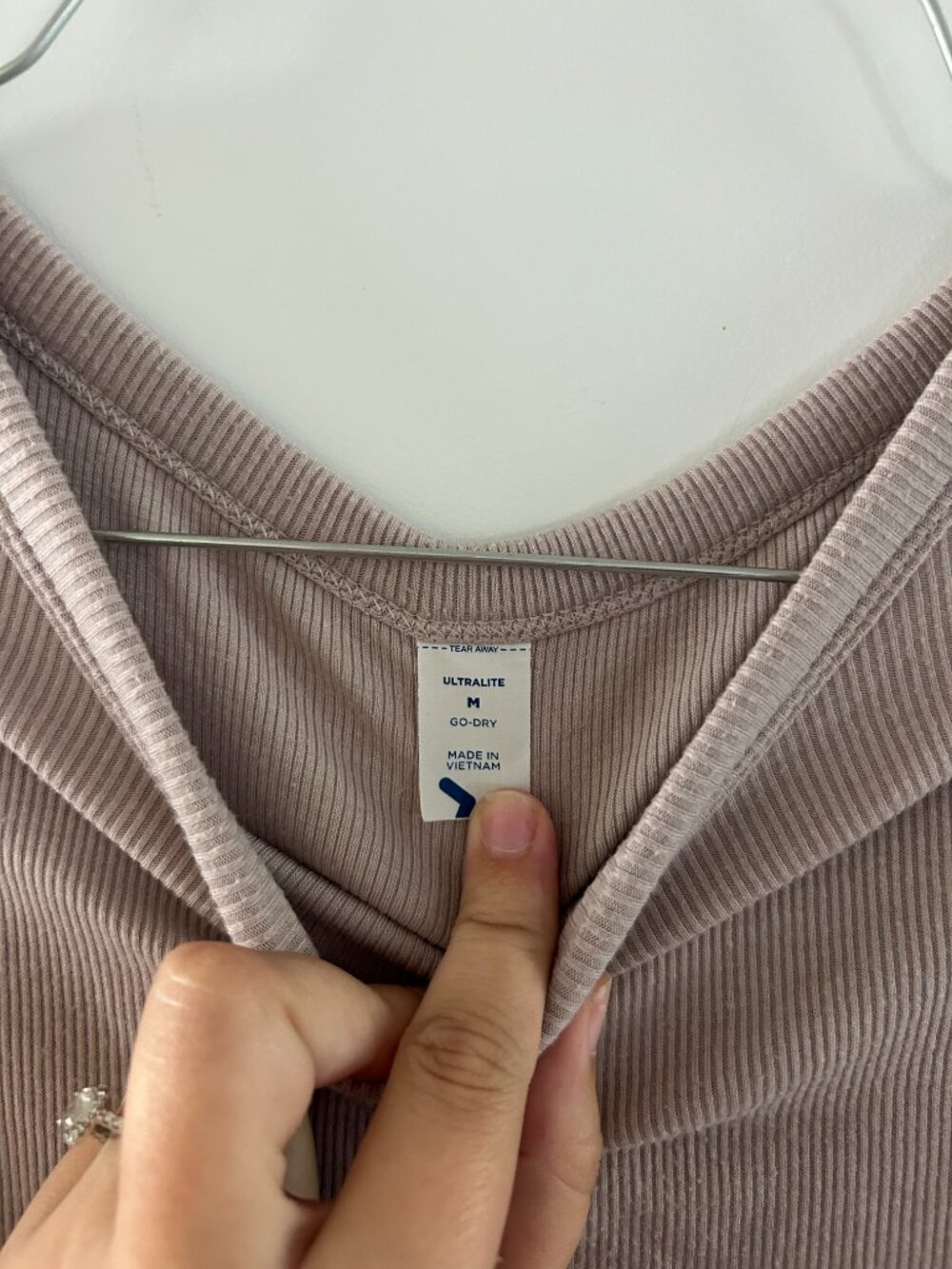 Purple Ribbed Long Sleeve - Picture 2 of 3